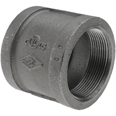 Black Coupling: 2", Threaded