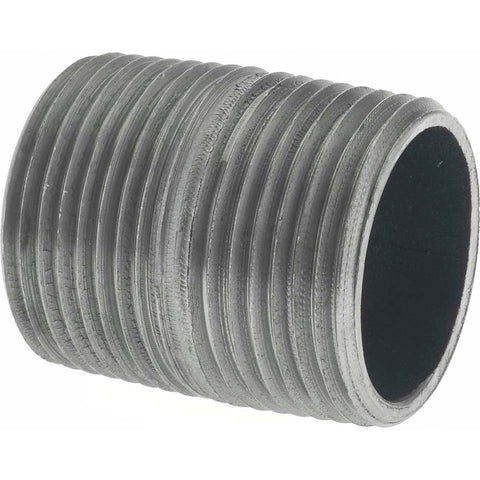Black Pipe Nipple: 1" Dia x 1-1/2" Long, Schedule 40