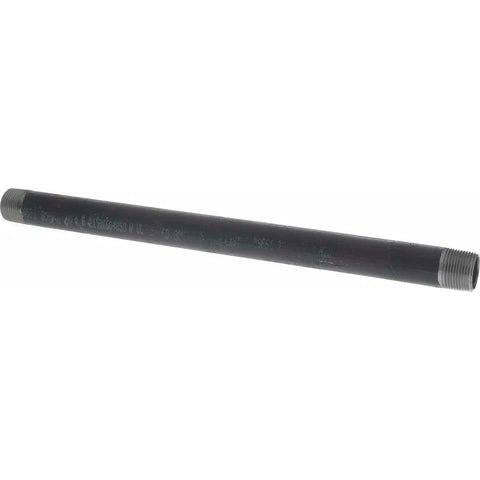 Black Pipe Nipple: 1" Dia x 18" Long, Schedule 40