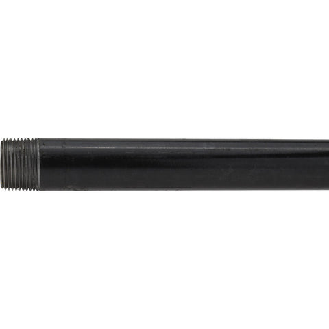 Black Pipe Nipple: 1" Dia x 72" Long, Schedule 40