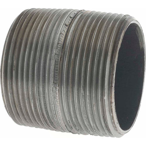Black Pipe Nipple: 1-1/2" Dia x 1-3/4" Long, Schedule 40