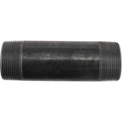 Black Pipe Nipple: 1-1/2" Dia x 5-1/2" Long, Schedule 40