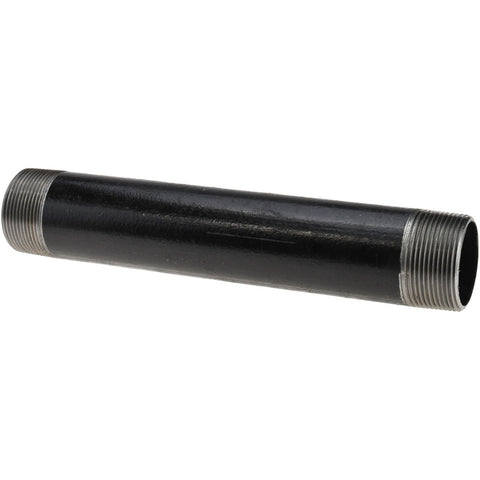 Black Pipe Nipple: 1-1/2" Dia x 10" Long, Schedule 40