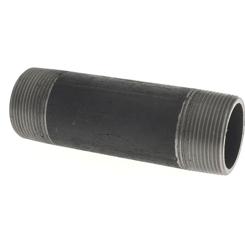 Black Pipe Nipple: 1-1/2" Dia x 5-1/2" Long, Schedule 80