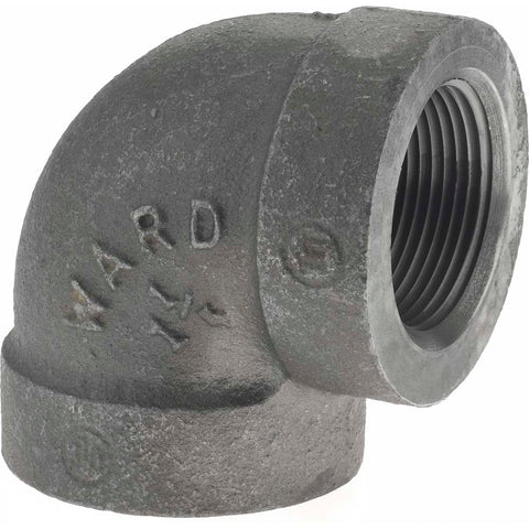 Black 90 deg Elbow: 1-1/4", 300 psi, Thread x Thread