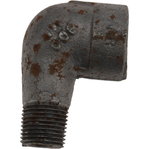 Black 90 deg Street Elbow: 3/8", Threaded