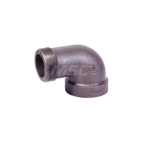Black 90 deg Street Elbow: 1-1/2", Threaded
