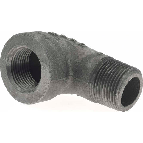 Black 90 deg Street Elbow: 1", Threaded