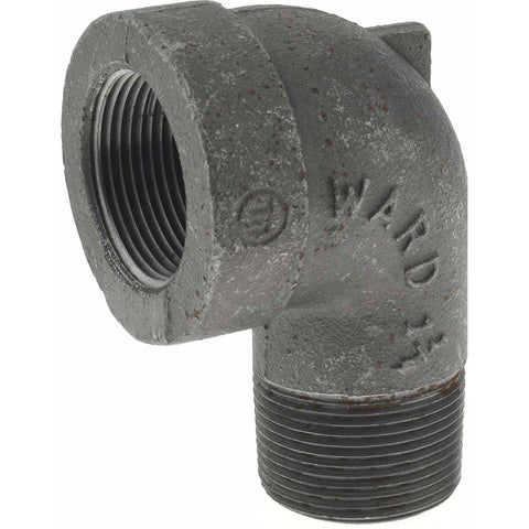 Black 90 deg Street Elbow: 1-1/4", Threaded