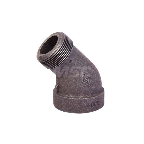 Black 45 deg Street Elbow: 1-1/2", Threaded
