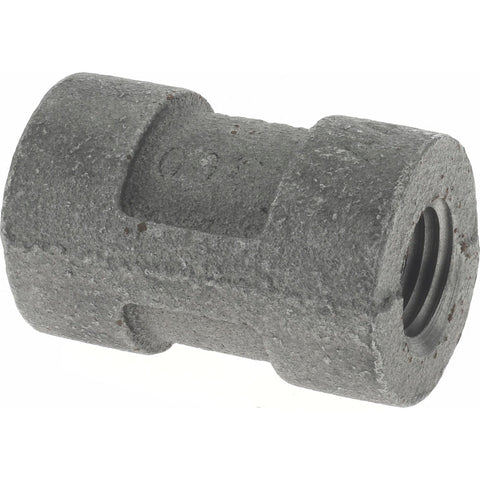 Black Coupling: 1/4", Threaded