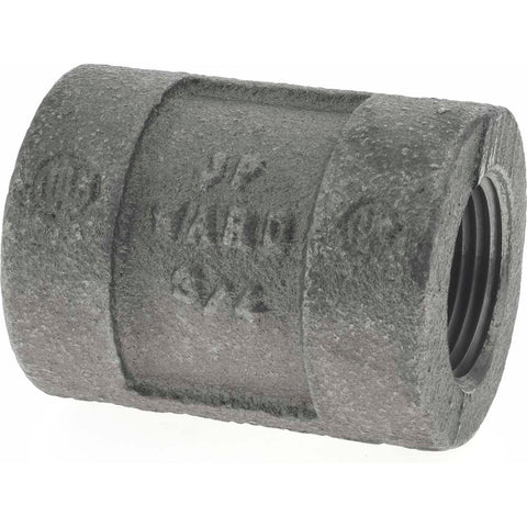 Black Coupling: 3/4", 300 psi, Thread x Thread