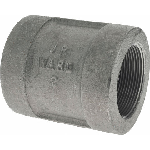 Black Coupling: 2", 300 psi, Thread x Thread