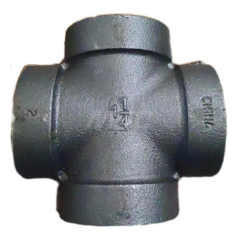 Black Cross: 1-1/4", Threaded