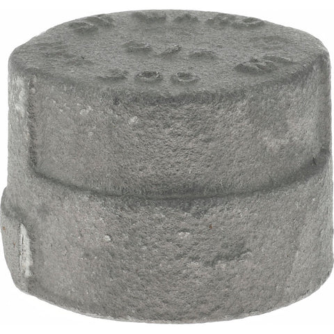 Black Cap: 3/4", 300 psi, Thread x Thread