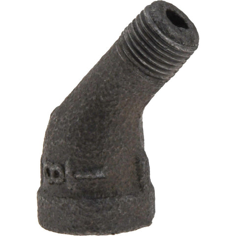 Black 45 deg Street Elbow: 1/8", Threaded