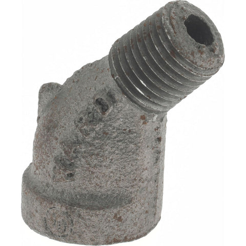 Black 45 deg Street Elbow: 1/4", 150 psi, Thread x Thread