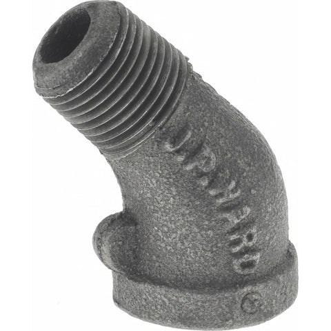Black 45 deg Street Elbow: 3/8", Threaded