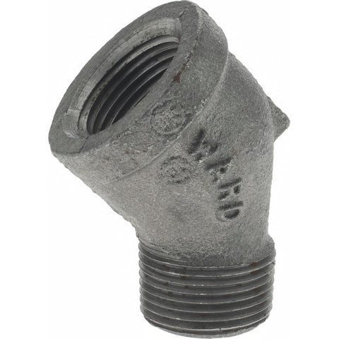 Black 45 deg Street Elbow: 3/4", Threaded