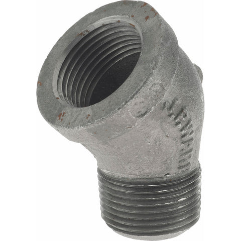 Black 45 deg Street Elbow: 1", Threaded