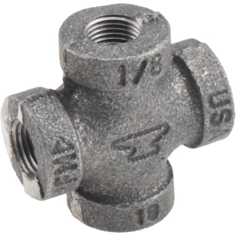 Black Cross: 1/8", Threaded