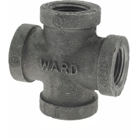 Black Cross: 1/2", 150 psi, Thread x Thread
