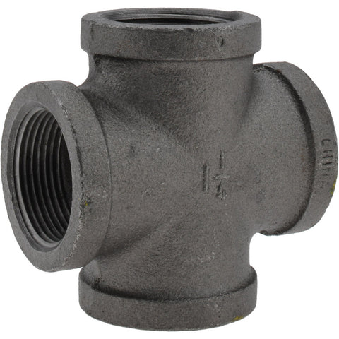 Black Cross: 1-1/4", Threaded