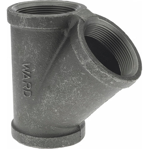 Black 45 deg Lateral Y-Branch: 2", Threaded