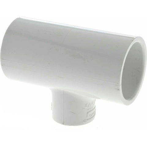1 x 1 x 1/2" PVC Plastic Pipe Tee