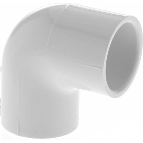 3/4" PVC Plastic Pipe 90&deg; Elbow
