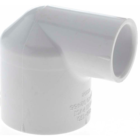 1 x 1/2" PVC Plastic Pipe 90&deg; Elbow