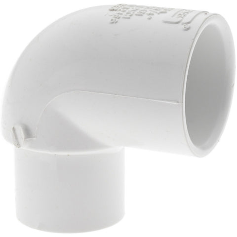 1 x 3/4" PVC Plastic Pipe 90&deg; Elbow