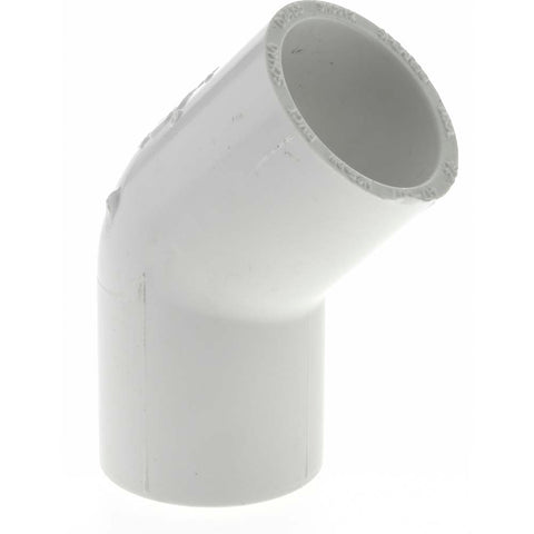3/4" PVC Plastic Pipe 45&deg; Elbow