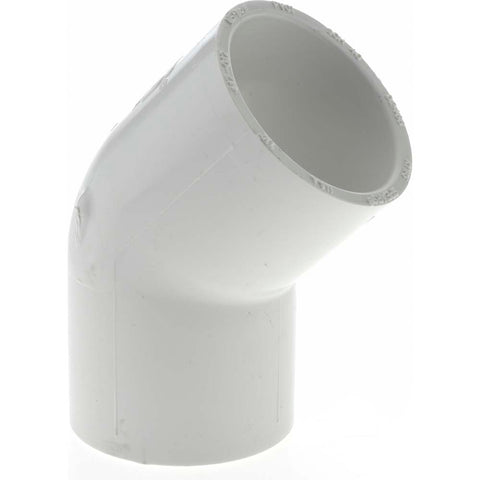 1-1/4" PVC Plastic Pipe 45&deg; Elbow