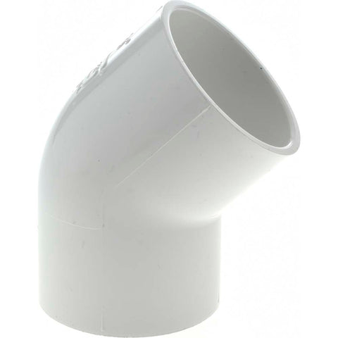 2" PVC Plastic Pipe 45&deg; Elbow