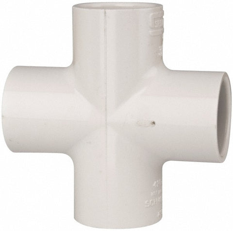 3/4" PVC Plastic Pipe Cross