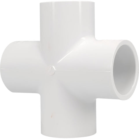 1-1/4" PVC Plastic Pipe Cross