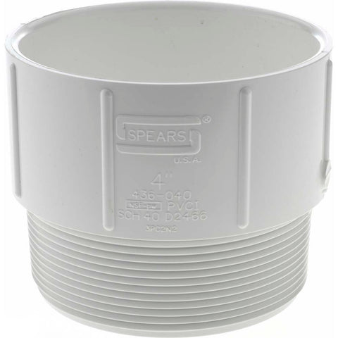 4" PVC Plastic Pipe Male Adapter