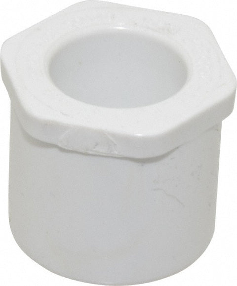 1 x 1/2" PVC Plastic Pipe Bushing