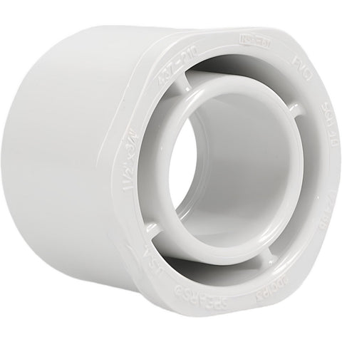 1-1/2 x 3/4" PVC Plastic Pipe Bushing