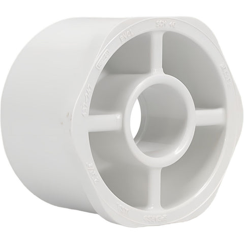 2 x 1/2" PVC Plastic Pipe Bushing