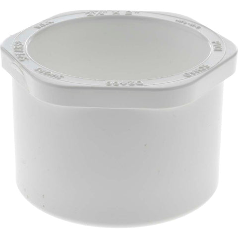 2-1/2 x 2" PVC Plastic Pipe Bushing