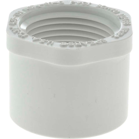 1 x 3/4" PVC Plastic Pipe Bushing