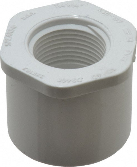 1-1/4 x 3/4" PVC Plastic Pipe Bushing