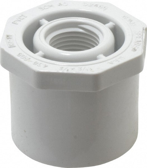 1-1/2 x 1/2" PVC Plastic Pipe Bushing