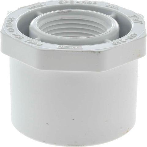 2 x 1" PVC Plastic Pipe Bushing