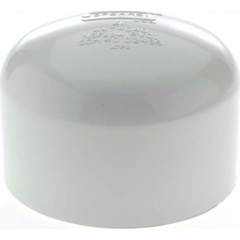 4" PVC Plastic Pipe End Cap