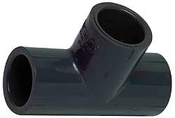 1-1/2" PVC Plastic Pipe Tee