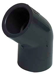 2-1/2" CPVC Plastic Pipe 45&deg; Elbow