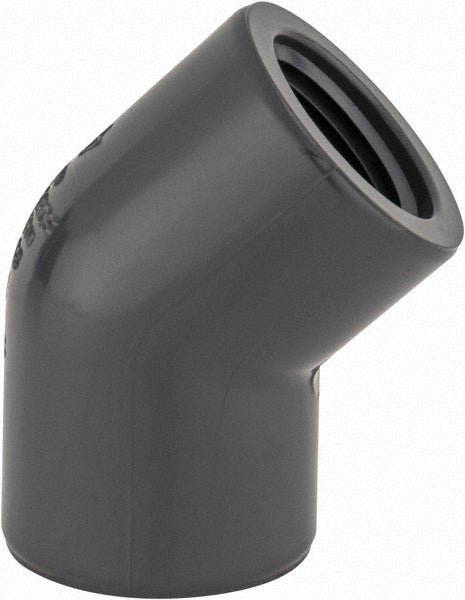 1/2" PVC Plastic Pipe 45&deg; Elbow